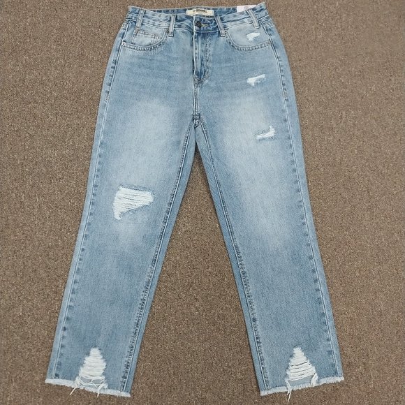 Rock & Roll Women's High Rise Cropped Jeans - Picture 3 of 3
